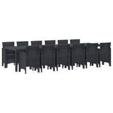 Tuin Eetset 13 pcs Antraciet Polt riet