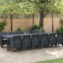 Tuin Eetset 13 pcs Antraciet Polt riet