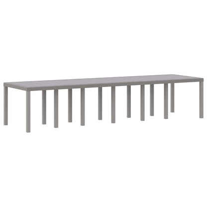 Tuin Eetset 13 pcs Lichtgrijs Polt riet