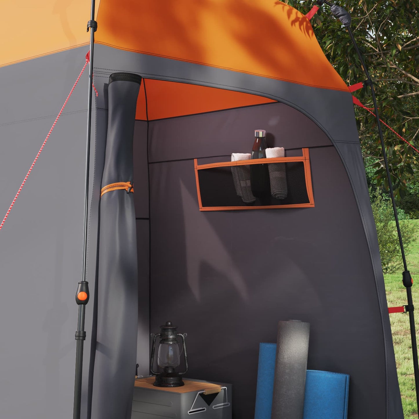 Doucheruimte Grijs en Oranje 160 x 160 x 227 cm Staal