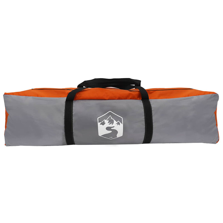 Directe Tent Grijs en Oranje 280 x 280 x 160 cm Staal