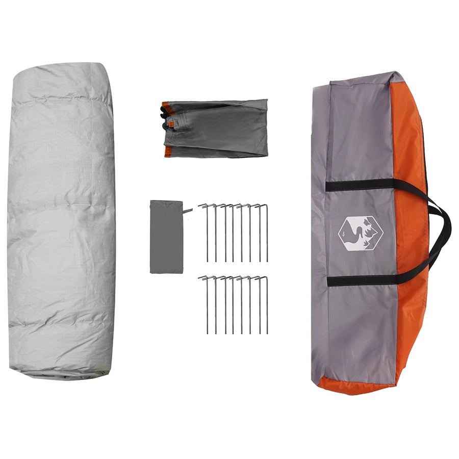 Directe Tent Grijs en Oranje 280 x 280 x 160 cm Staal