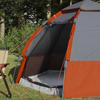 Directe Tent Grijs en Oranje 280 x 280 x 160 cm Staal
