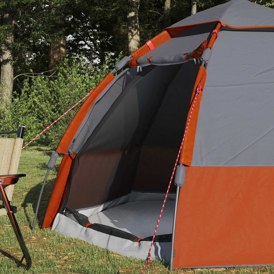 Directe Tent Grijs en Oranje 280 x 280 x 160 cm Staal