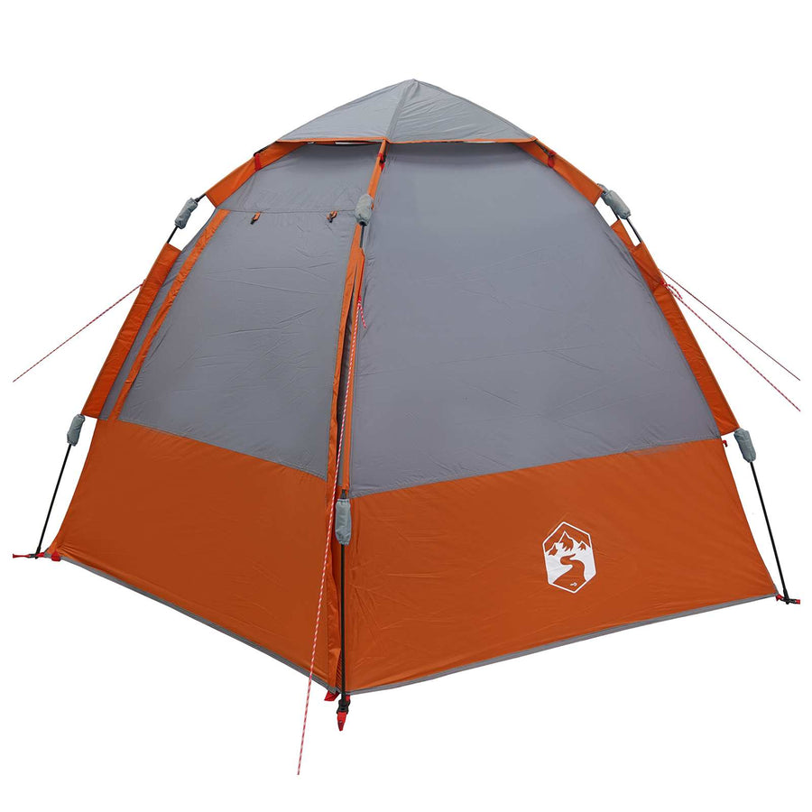 Directe Tent Grijs en Oranje 280 x 280 x 160 cm Staal