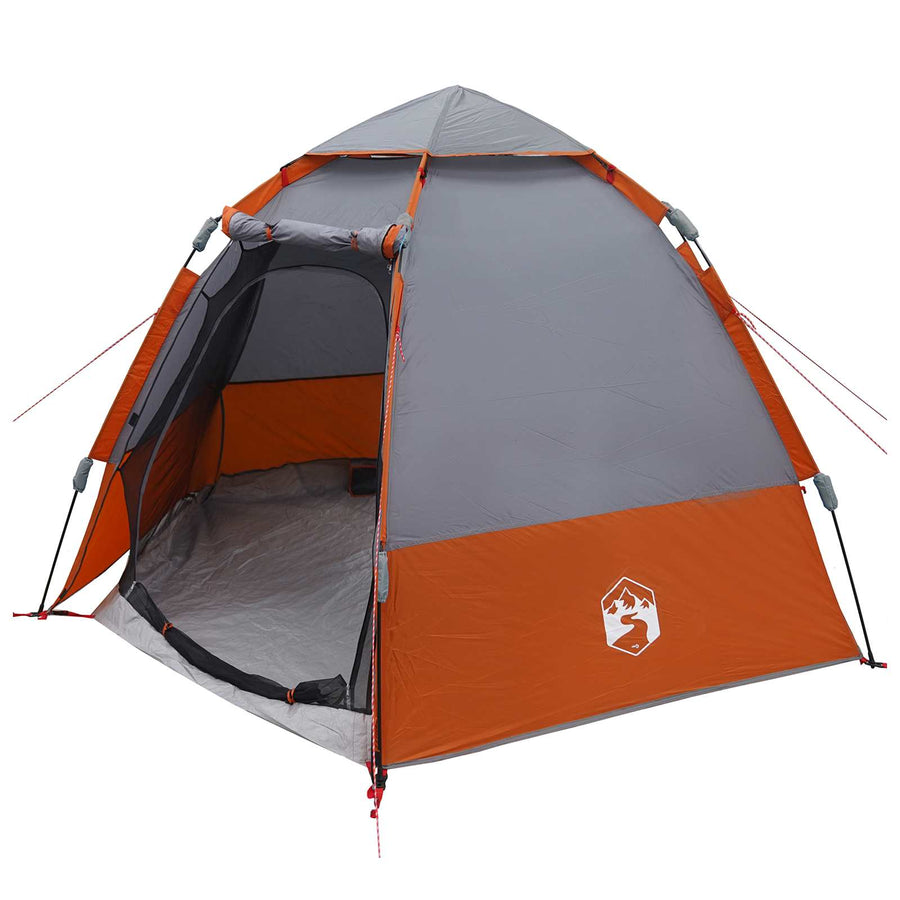 Directe Tent Grijs en Oranje 280 x 280 x 160 cm Staal