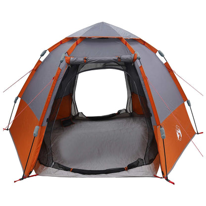Directe Tent Grijs en Oranje 280 x 280 x 160 cm Staal