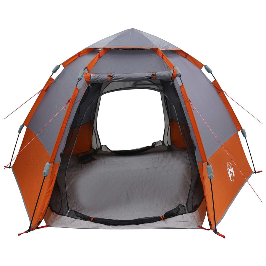Directe Tent Grijs en Oranje 280 x 280 x 160 cm Staal