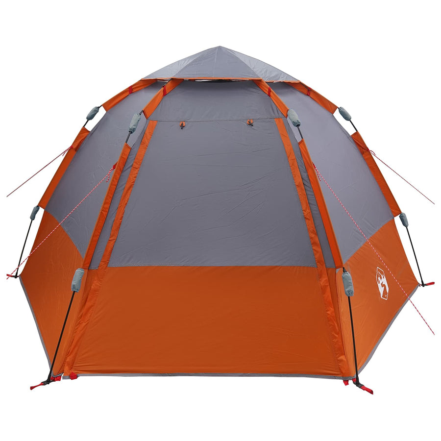 Directe Tent Grijs en Oranje 280 x 280 x 160 cm Staal