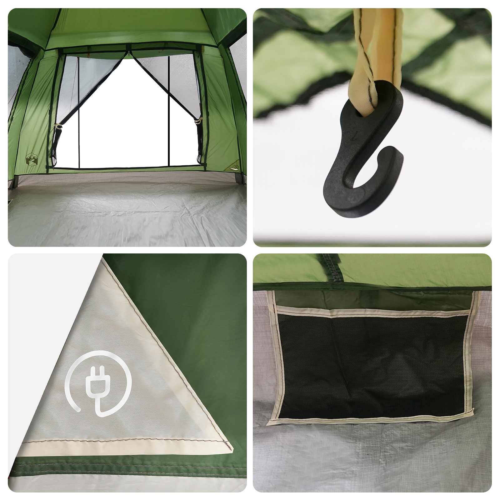 Instant Tent met Regenfly voor 3 Personen met Snelle Bevrijding