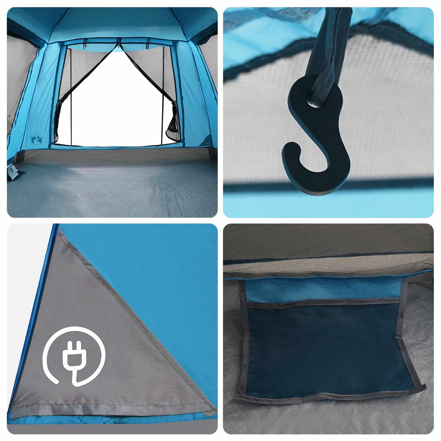 Instant Tent met Regenfly voor 3 Personen met Snelle Bevrijding