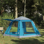 Tent 3 personen blauw 205x205x143 cm