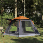 3-persoons tent grijs oranje 205x205x143 cm