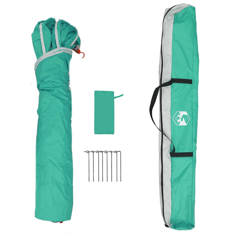 Directe Tent met opslag Zeegroen 260 x 260 x 185 cm Staal