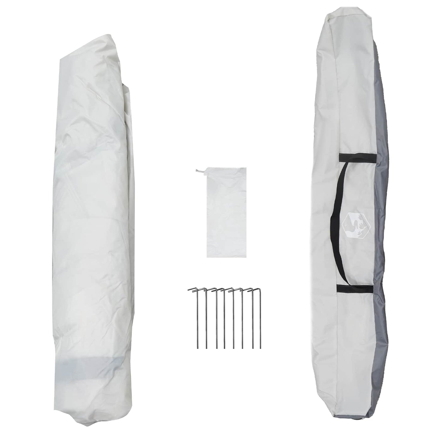 Directe Tent met opslag Grijs 260 x 260 x 185 cm Staal