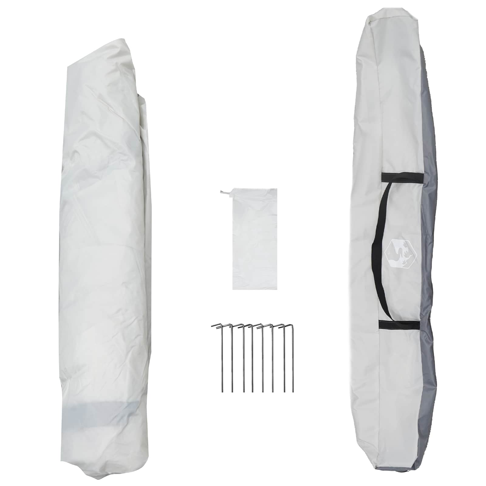 Directe Tent met opslag Grijs 260 x 260 x 185 cm Staal