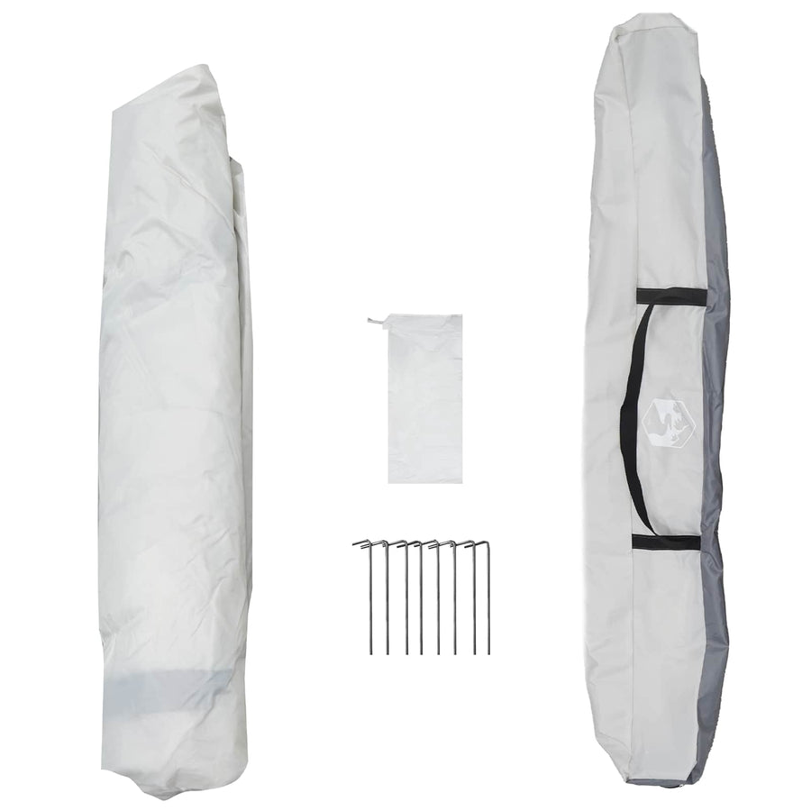 Directe Tent met opslag Grijs 260 x 260 x 185 cm Staal