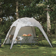 Tent 4-persoons grijs 260x260x185 cm