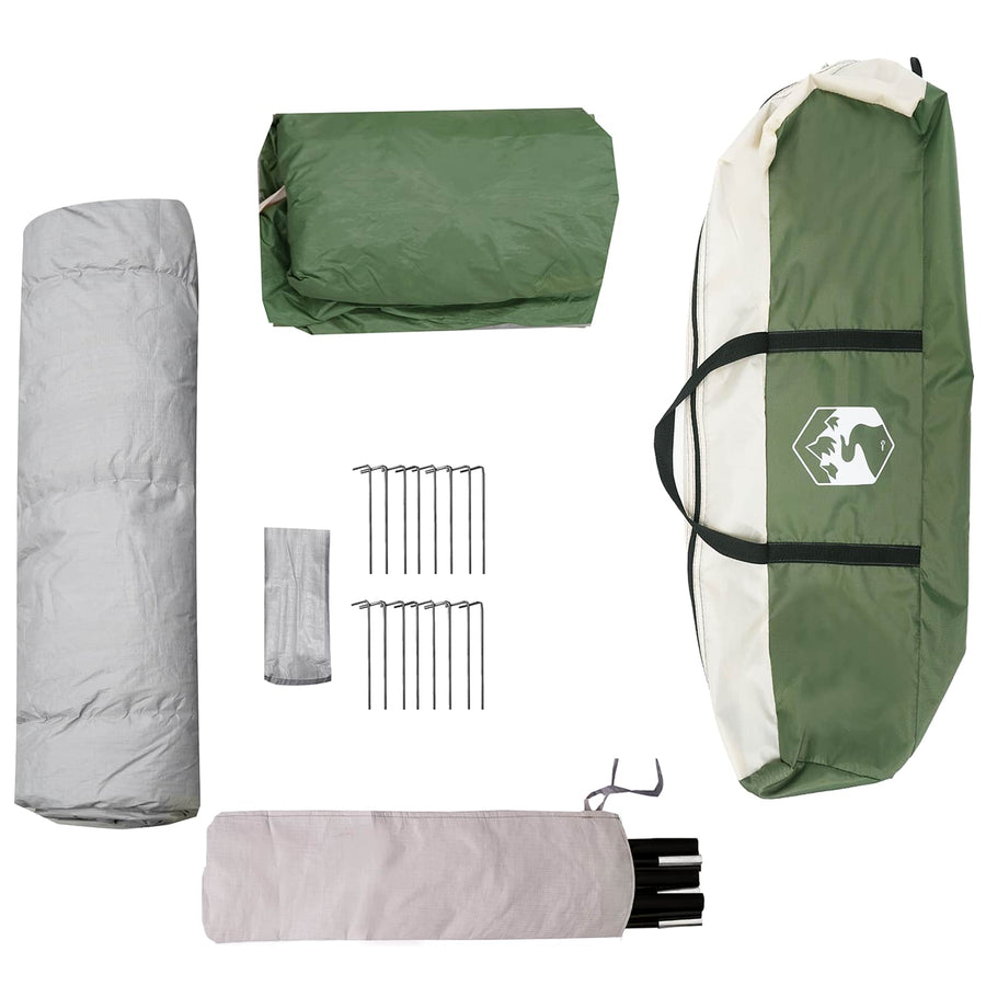 Directe Tent met opslag ALTA Groen 458 x 400 x 230 cm Staal