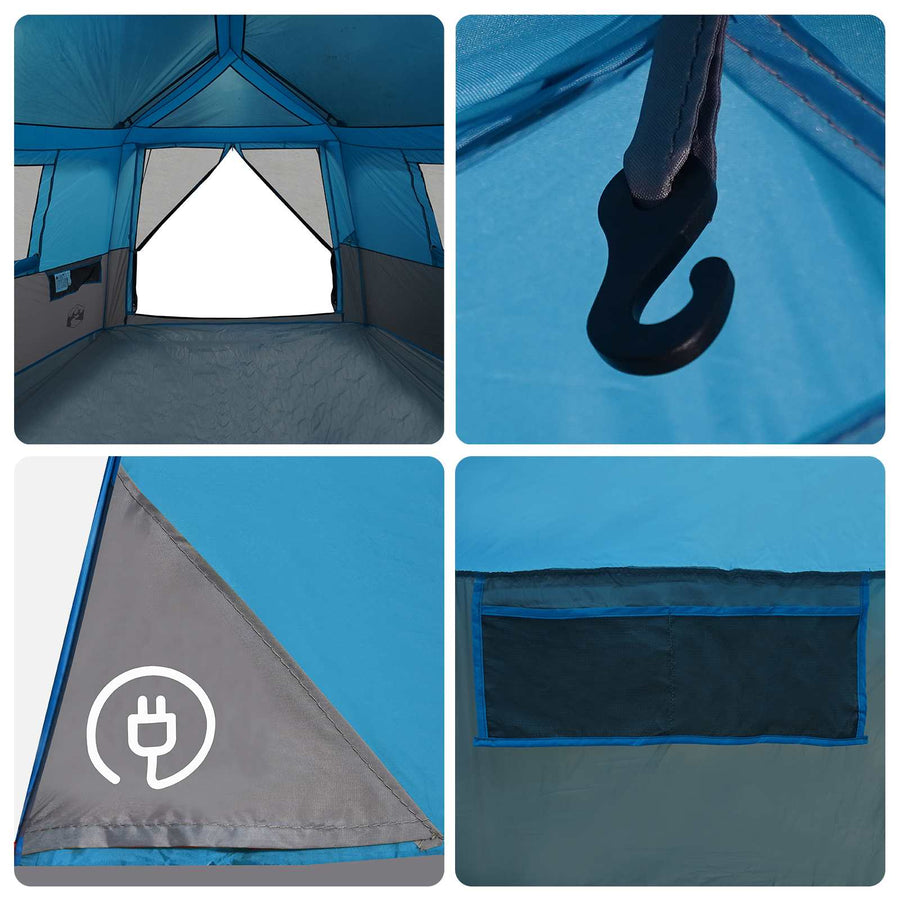 Directe Tent met opslag ALTA Blauw 458 x 400 x 230 cm Staal