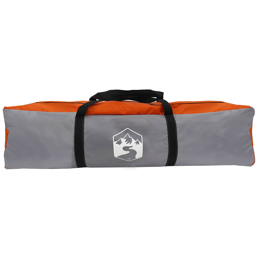 Directe Tent ALTA Grijs en Oranje 458 x 400 x 230 cm Staal