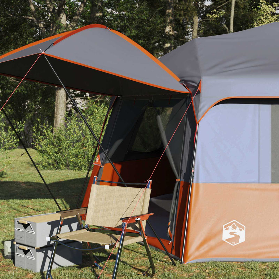 Directe Tent ALTA Grijs en Oranje 458 x 400 x 230 cm Staal