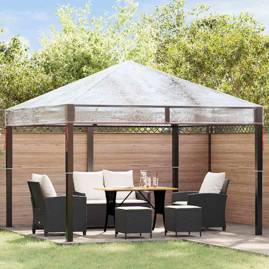 Gazebo Dekking Vervanging Doorzichtig 400 x 300 x 32 cm PVC