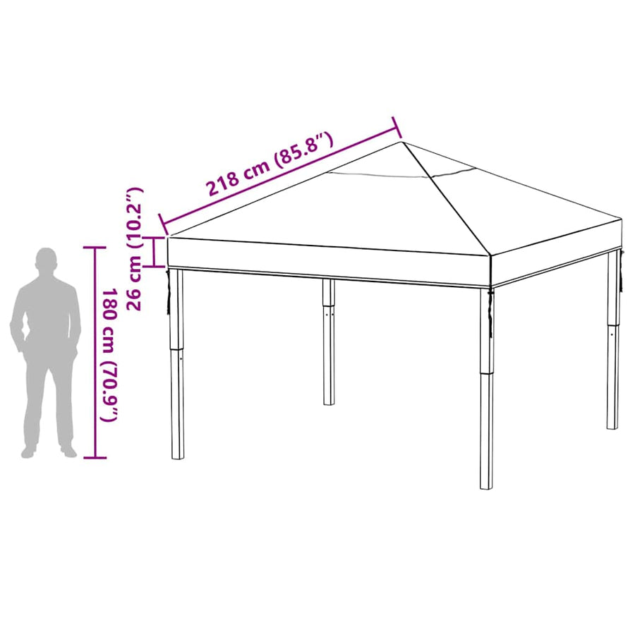 Gazebo Dekking Vervanging Doorzichtig 400 x 300 x 32 cm PVC