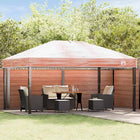 Gazebo hoes 400x300x32 cm PVC doorzichtig