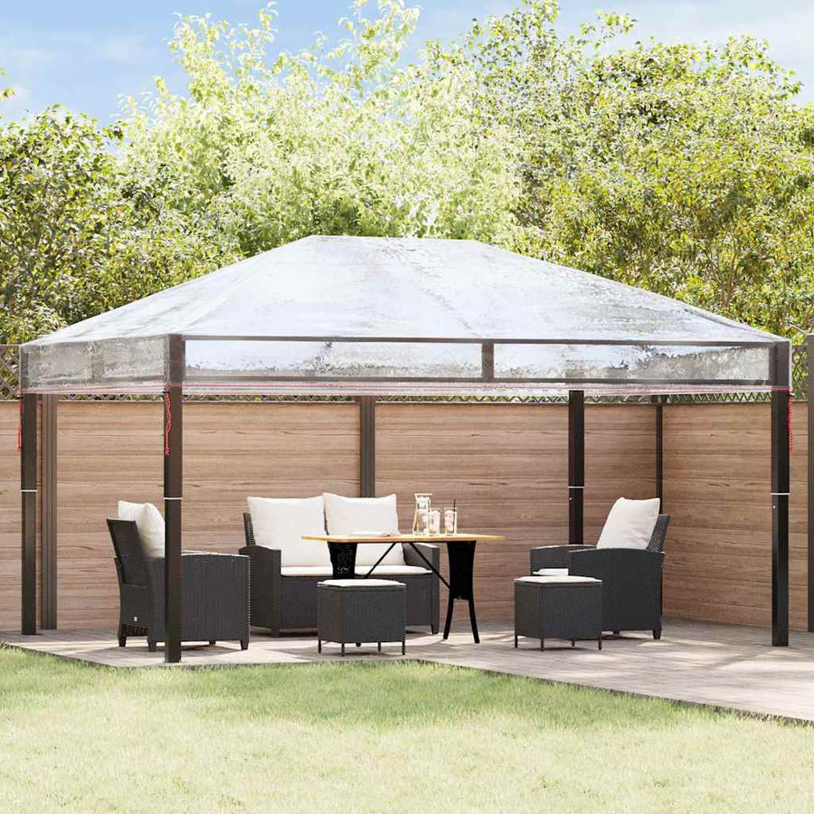 Gazebo Dekking Vervanging Doorzichtig 400 x 300 x 32 cm PVC