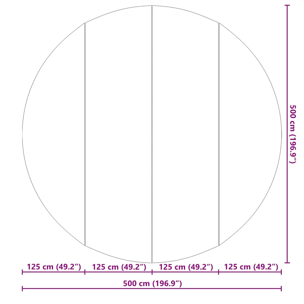 Zwembad Grondzeil Polyester Geotextiel Ø 500 cm