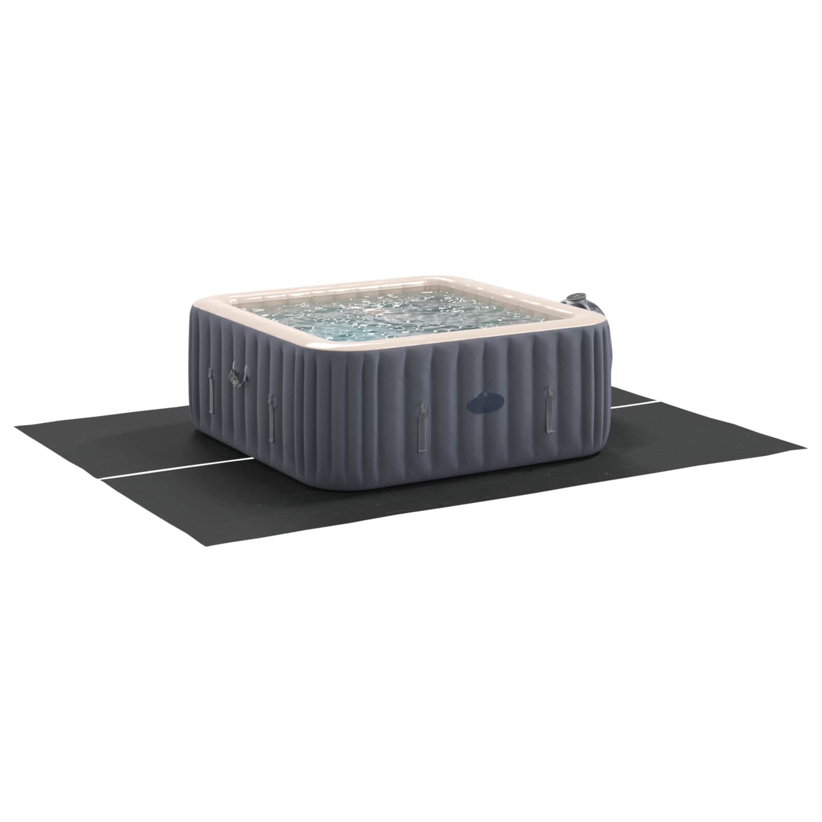 Zwembad Grondzeil Zwart 300 x 220 x 0,1 cm Niet-geweven Stof