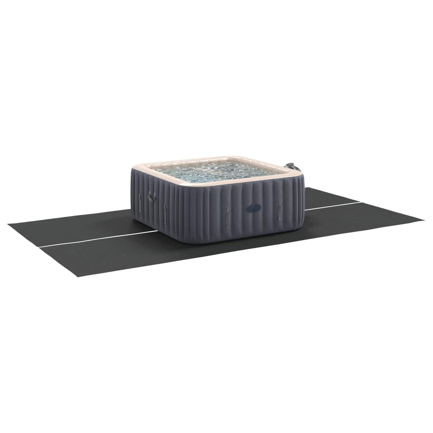 Zwembad Grondzeil Zwart 420 x 220 x 0,1 cm Niet-geweven Stof