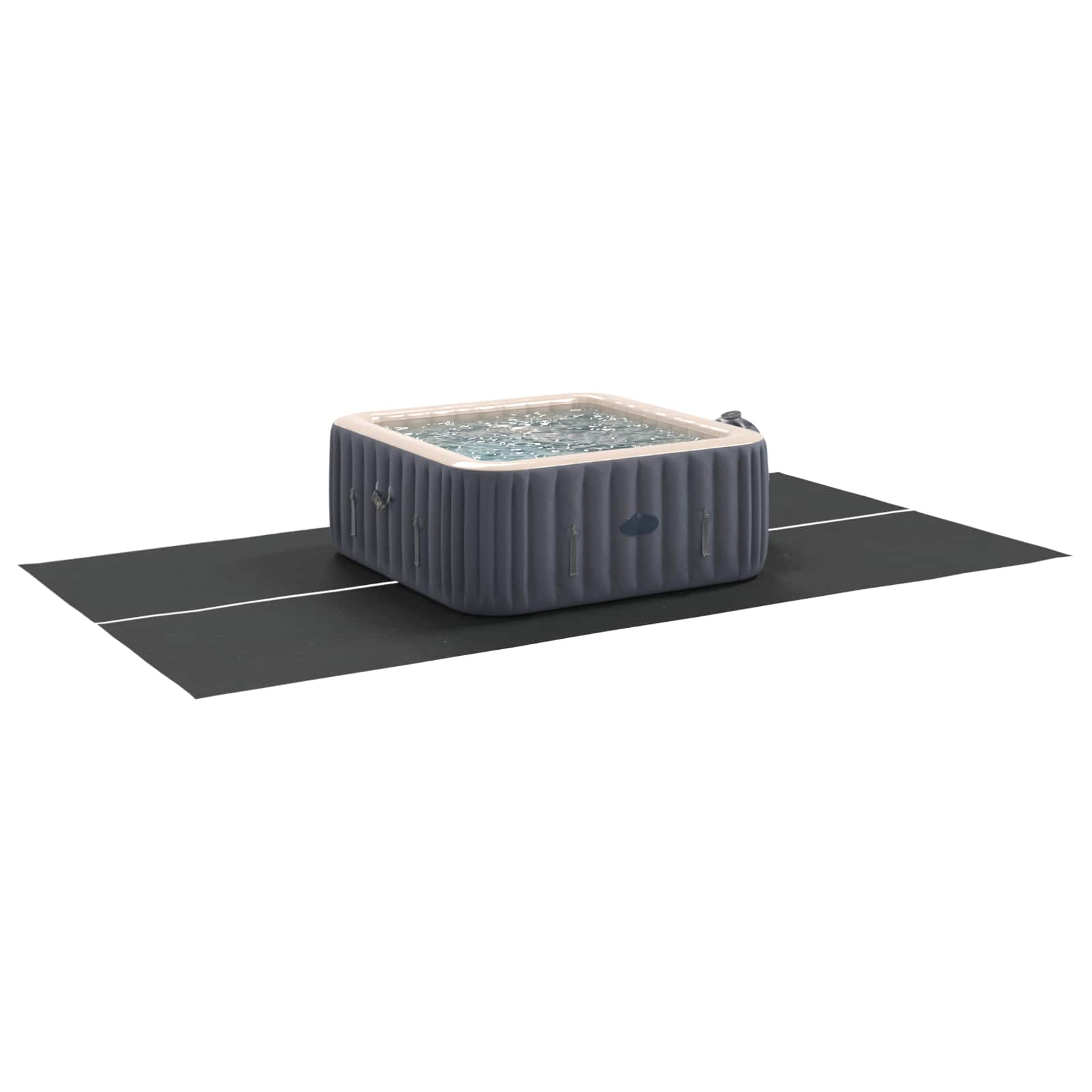 Zwembad Grondzeil Zwart 420 x 220 x 0,1 cm Niet-geweven Stof