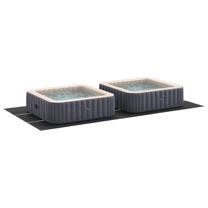 Zwembad Grondzeil Zwart 640 x 321 x 0,1 cm Niet-geweven Stof