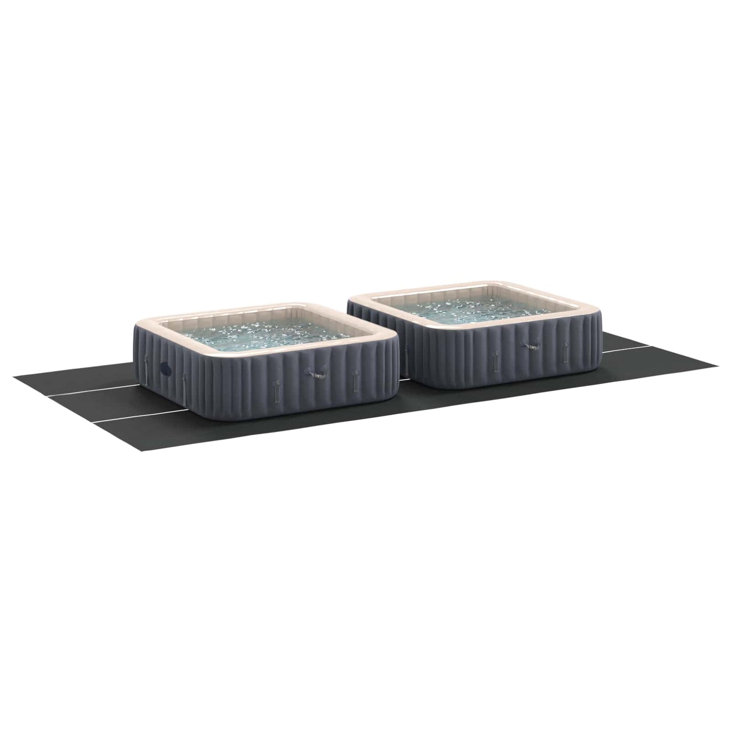 Zwembad Grondzeil Zwart 750 x 372 x 0,1 cm Niet-geweven Stof