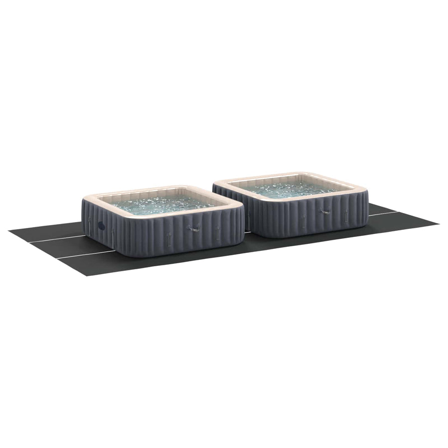 Zwembad Grondzeil Zwart 750 x 372 x 0,1 cm Niet-geweven Stof