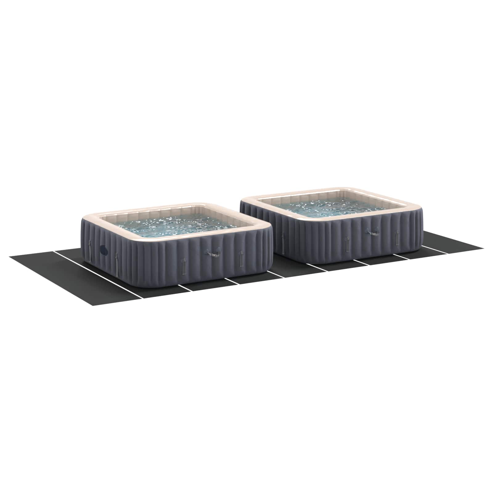 Zwembad Grondzeil Zwart 999 x 500 x 0,1 cm Niet-geweven Stof