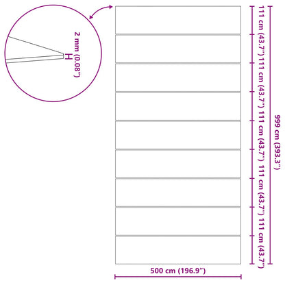 Zwembad Grondzeil Zwart 999 x 500 x 0,1 cm Niet-geweven Stof