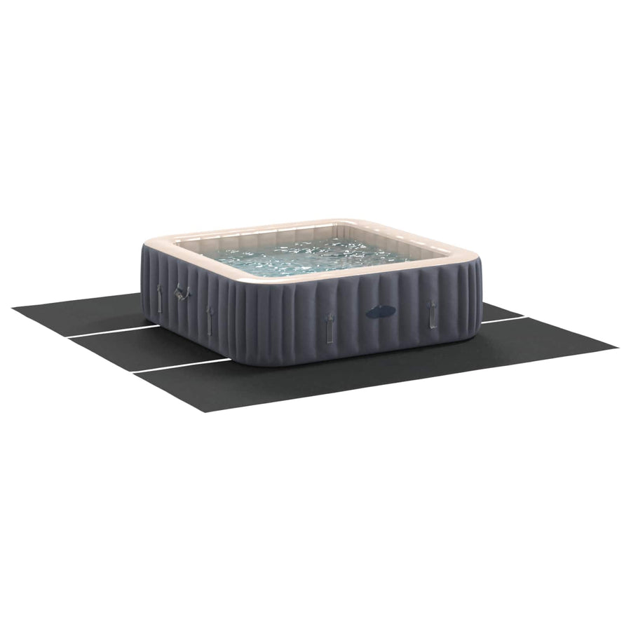 Zwembad Grondzeil Zwart 396 x 396 x 0,1 cm Niet-geweven Stof