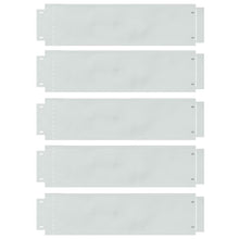 Gazonranden 5 pcs Zilver 100 x 25 x 0,07 cm