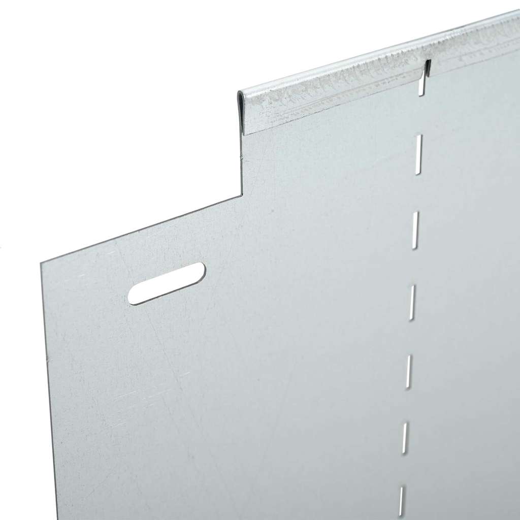 Gazonranden 10 pcs Zilver 100 x 25 x 0,07 cm