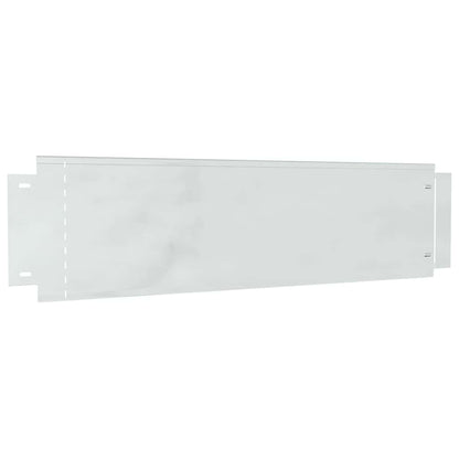 Gazonranden 10 pcs Zilver 100 x 25 x 0,07 cm