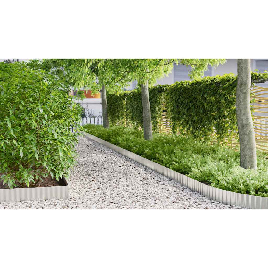 Gras Rand Zilver 1000 x 20 x 0,03 cm