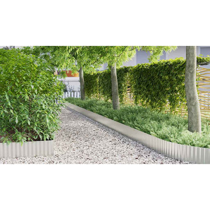 Gras Rand Zilver 1000 x 25 x 0,03 cm