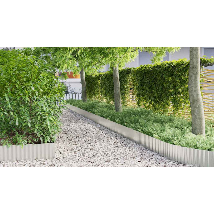 Gras Rand Zilver 1000 x 25 x 0,03 cm