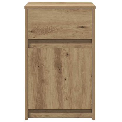 LED Bedside Kast artisanaal eikenkleurig 38 x 34 x 61 cm