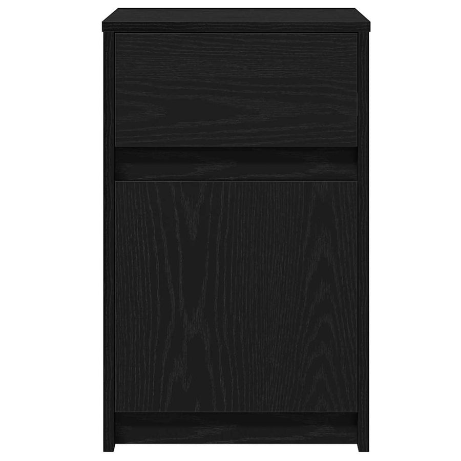 LED Bedside Kast 2 pcs Zwart eiken 38 x 34 x 61 cm Spaanplaat