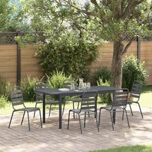 Tuin Eetset 7 Pcs Antraciet Staal