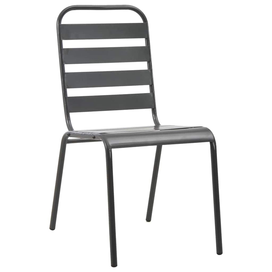 Tuin Eetset 7 Pcs Antraciet Staal
